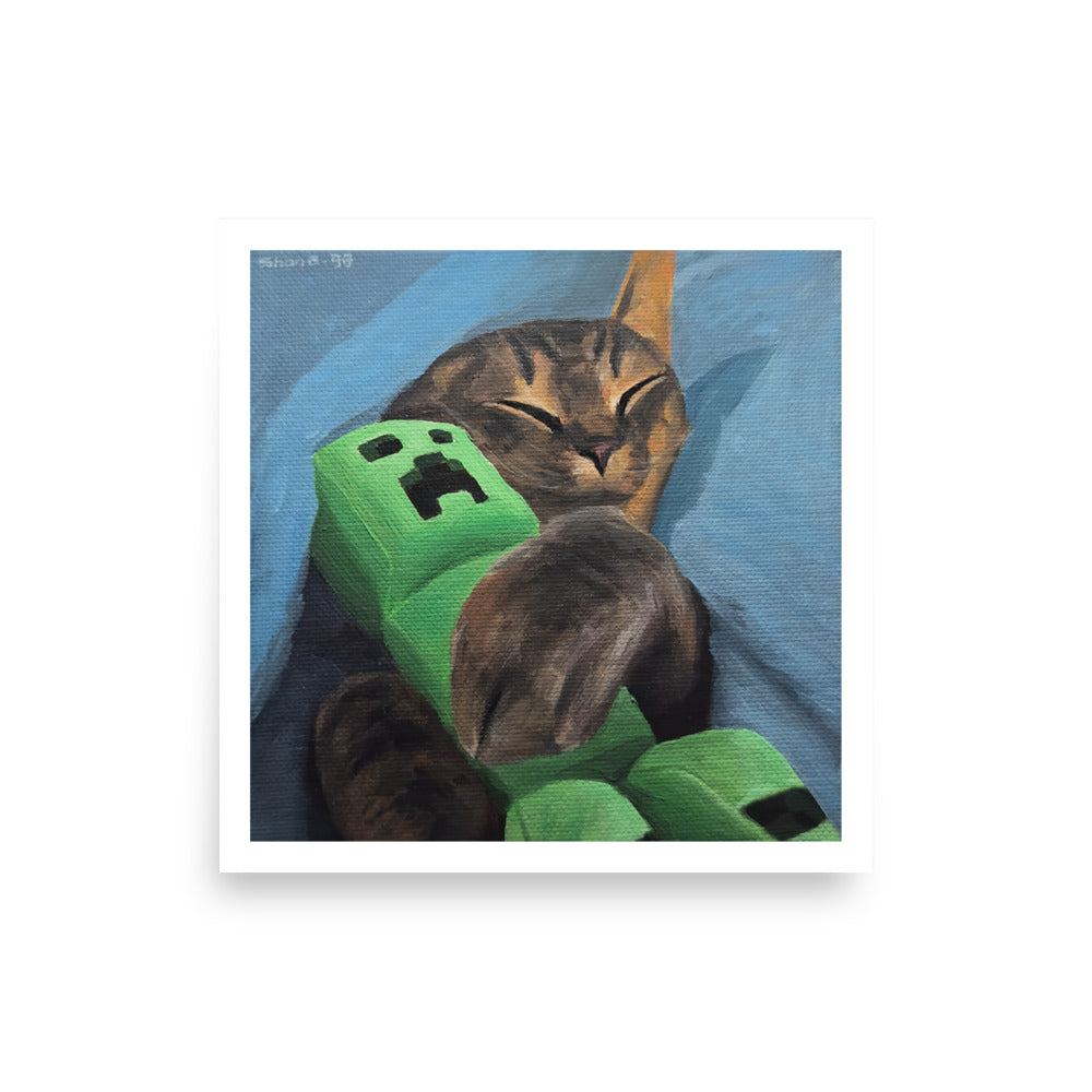 Creeper Cat - Poster Print