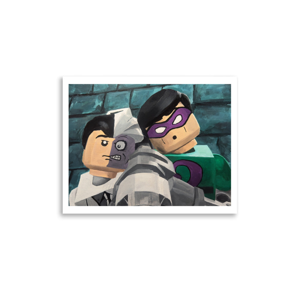 Two-Face & The Riddler (LEGO) - Poster Print