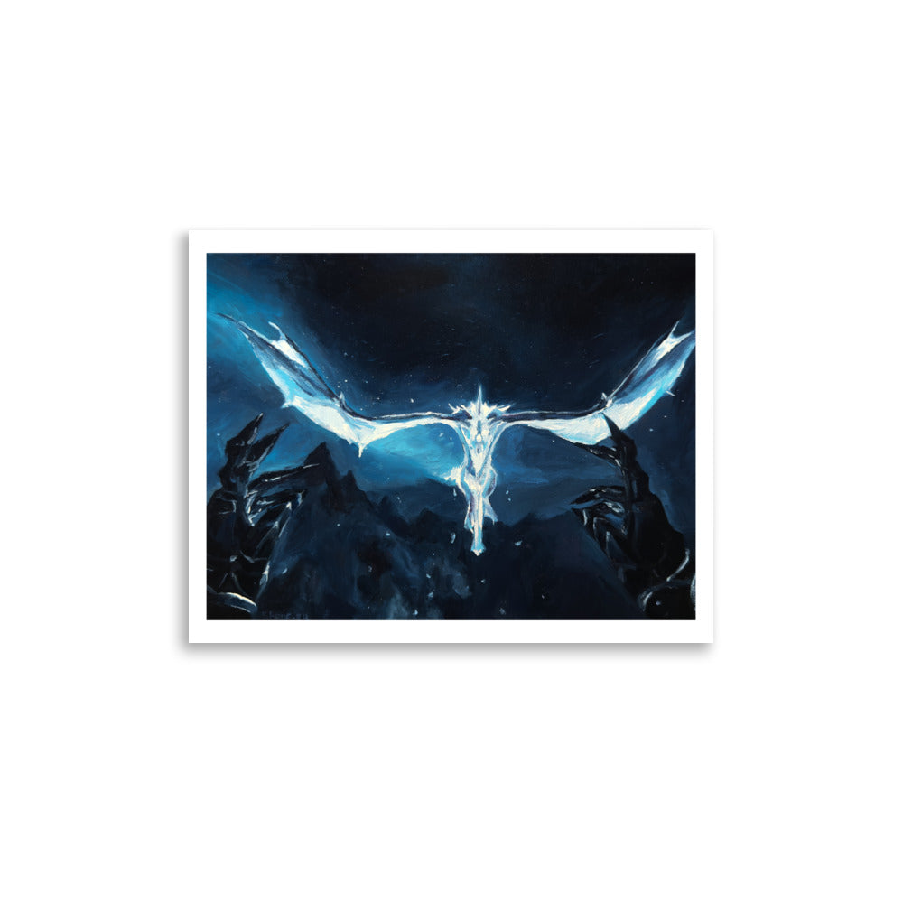 Ethereal Dragon (Skyrim) - Poster Print