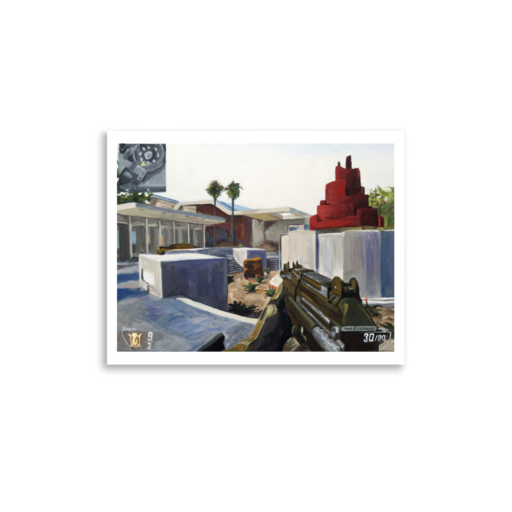 Diamond MSMC on Raid (BO2) - Poster Print