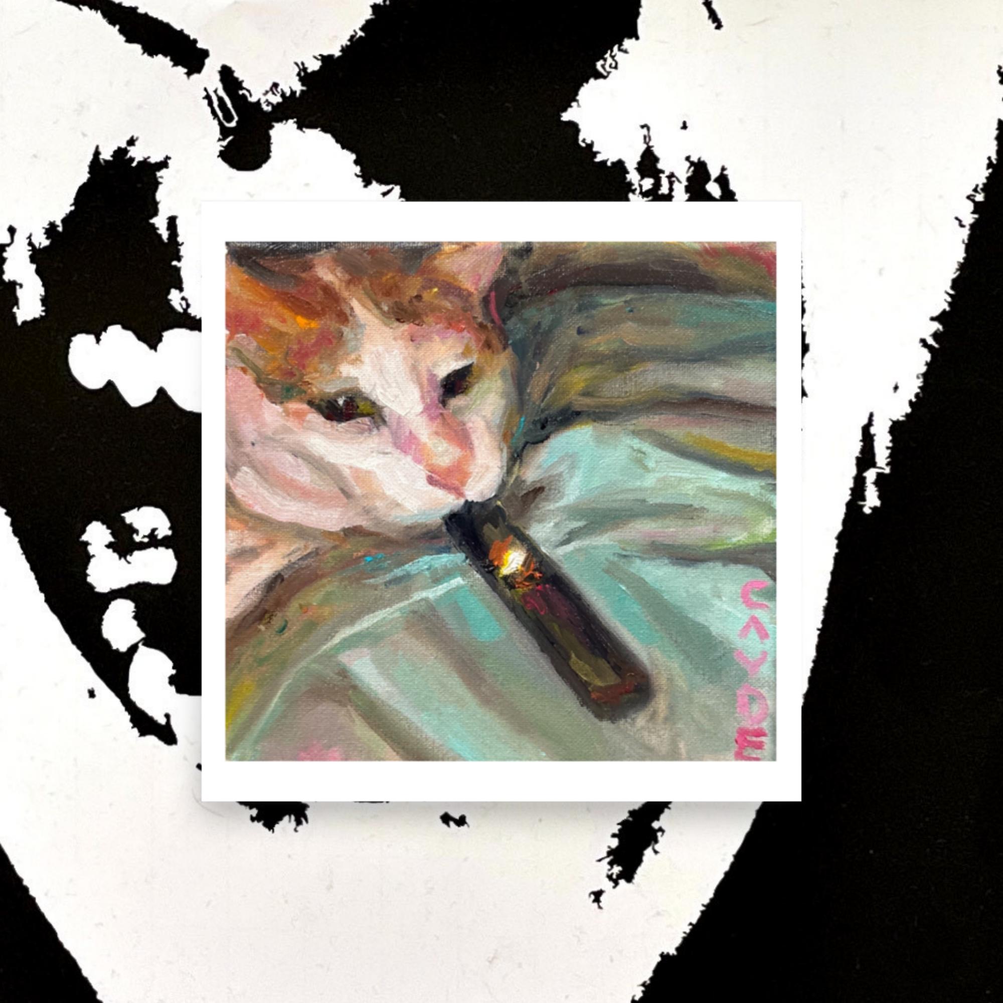 Cat Juuling Poster Print