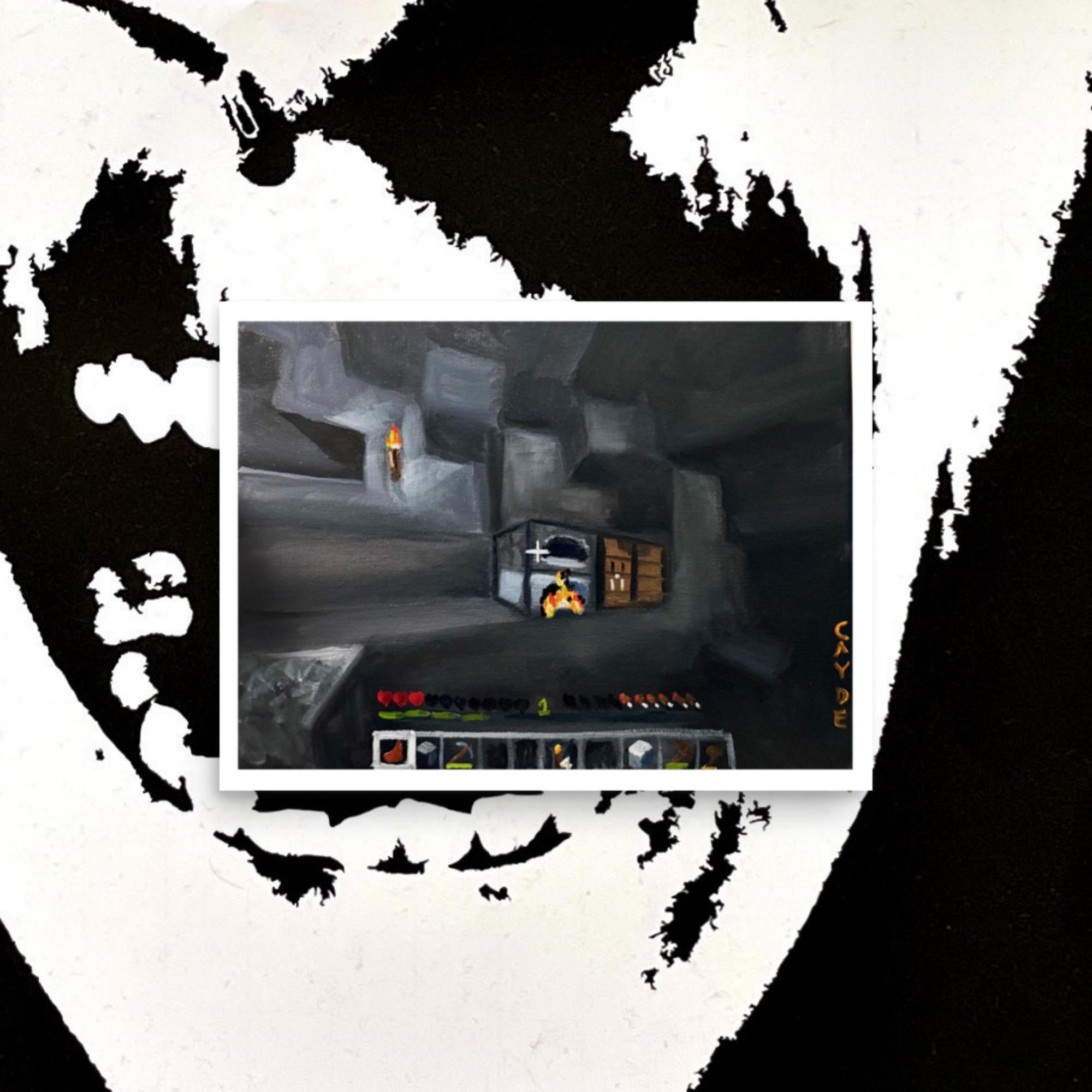 Minecraft Cave Poster Print