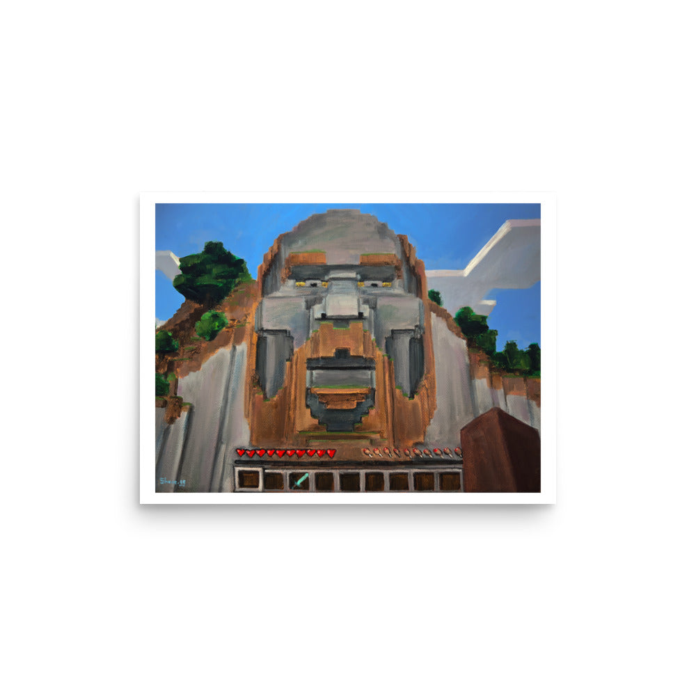 The Temple of Notch (Minecraft) - Poster Print