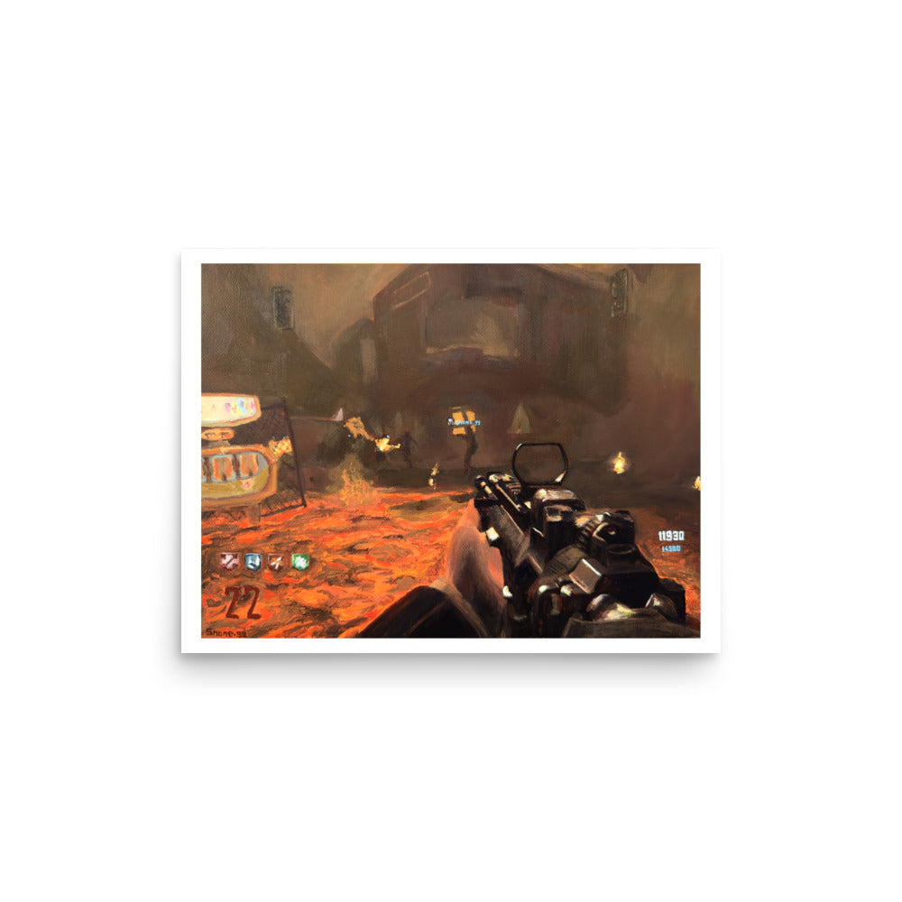 HAMR on Town (CoD Zombies) - Poster Print