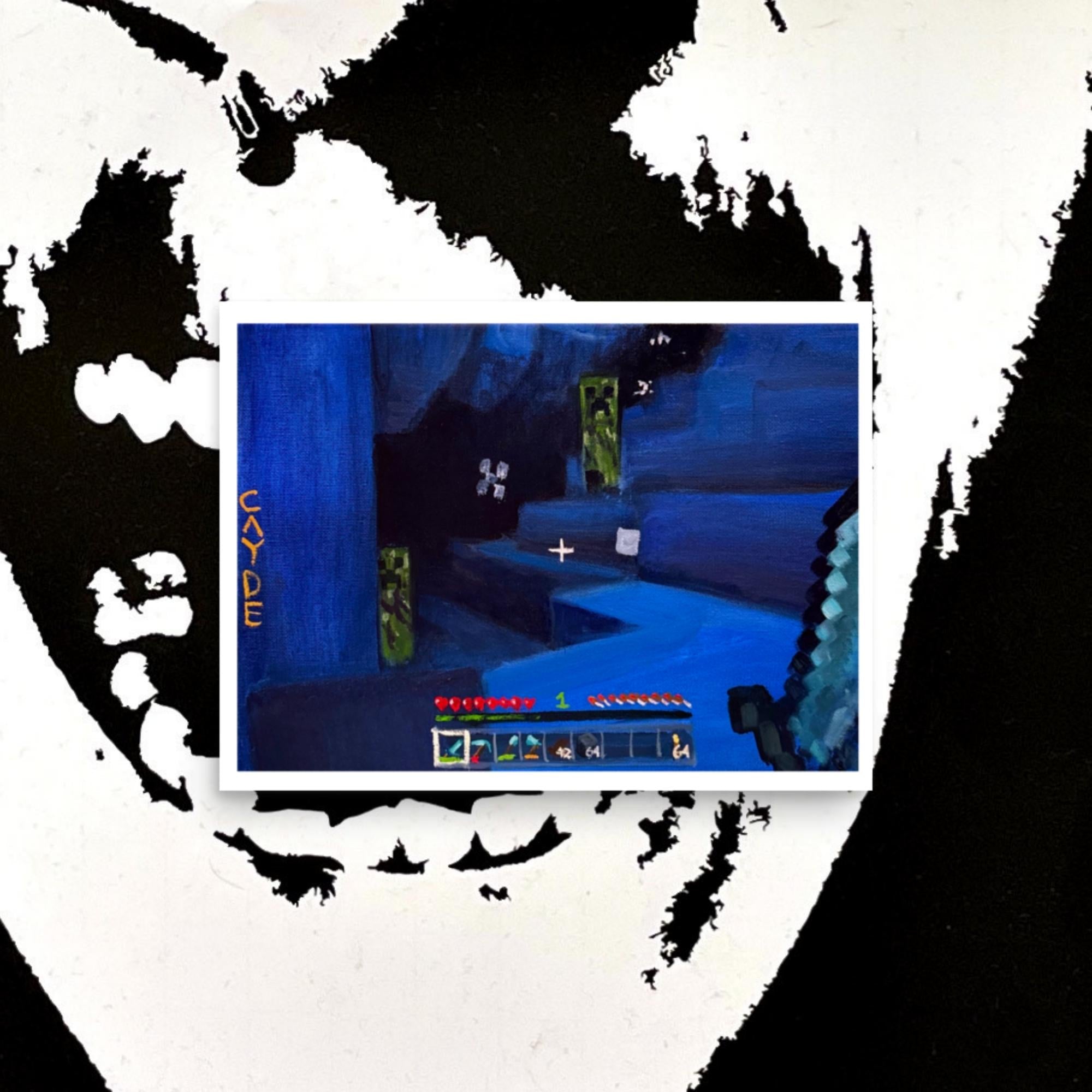 Minecraft Ice Cave Poster Print