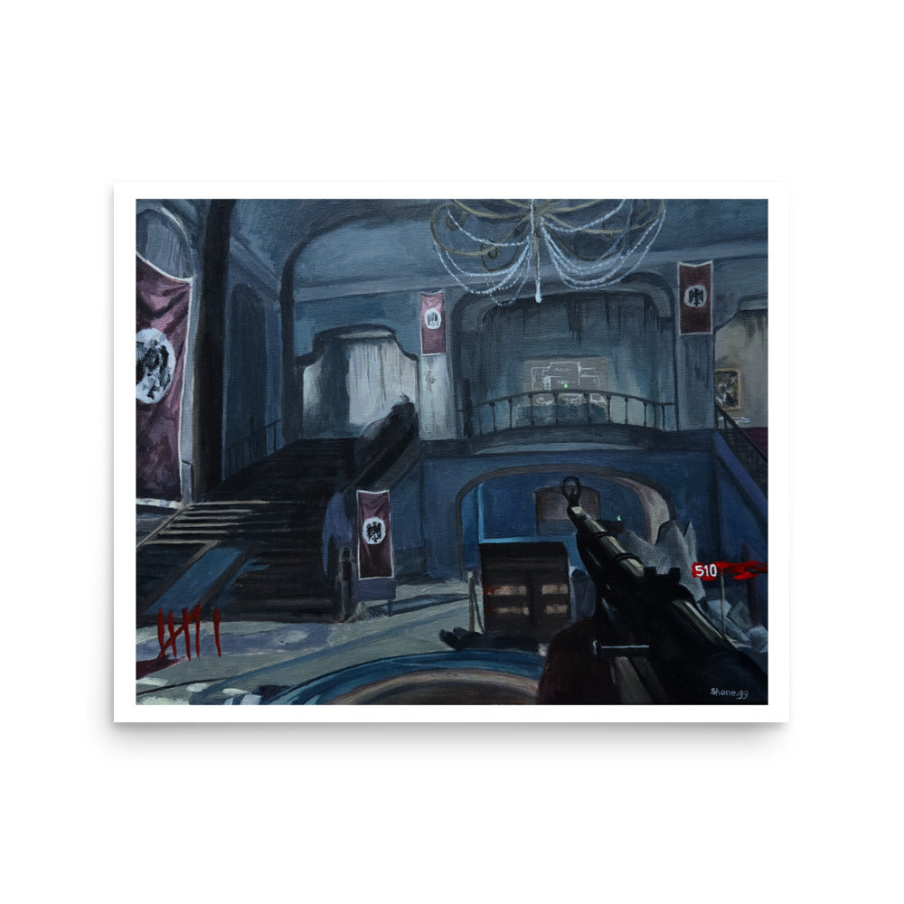 MP40 on Kino (CoD Zombies) - Poster Print