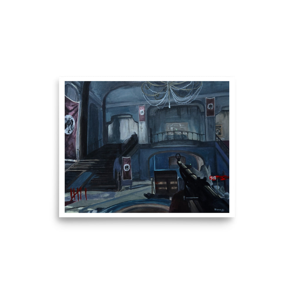 MP40 on Kino (CoD Zombies) - Poster Print