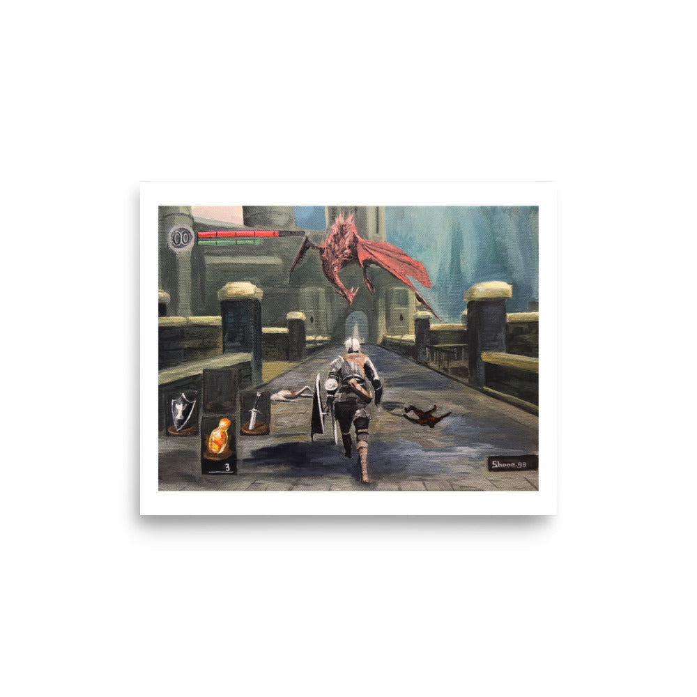 The Bridge Wyvern (Dark Souls) - Poster Print