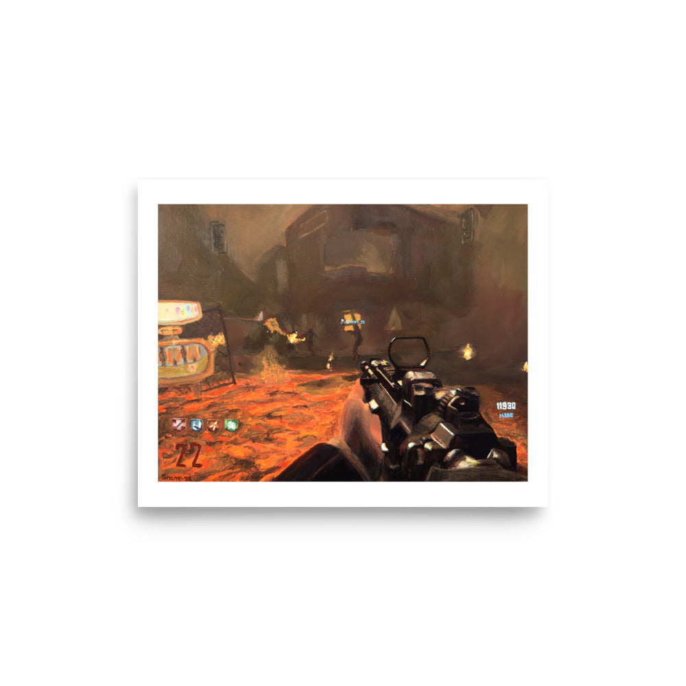HAMR on Town (CoD Zombies) - Poster Print
