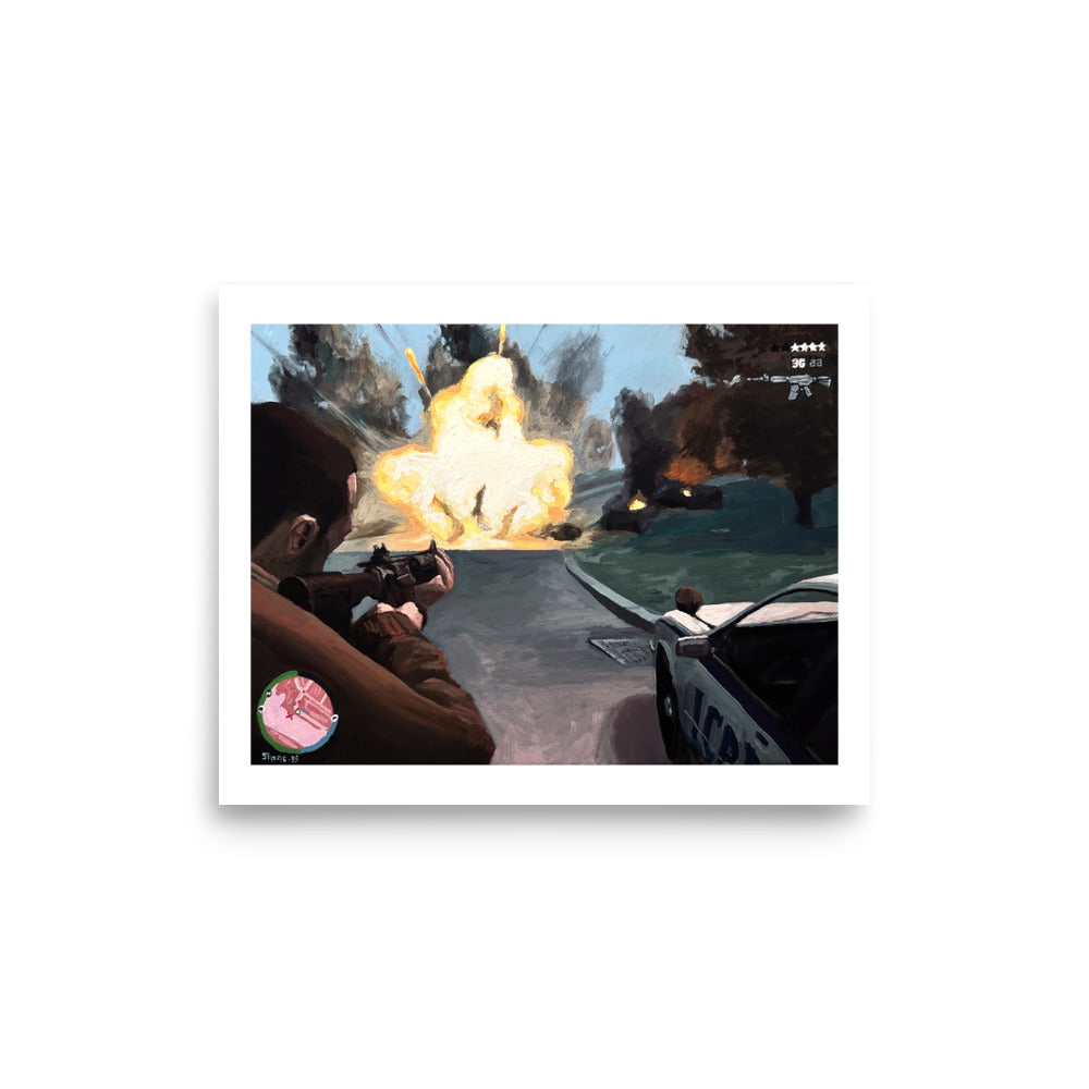 3 Star Boom (GTA) - Poster Print