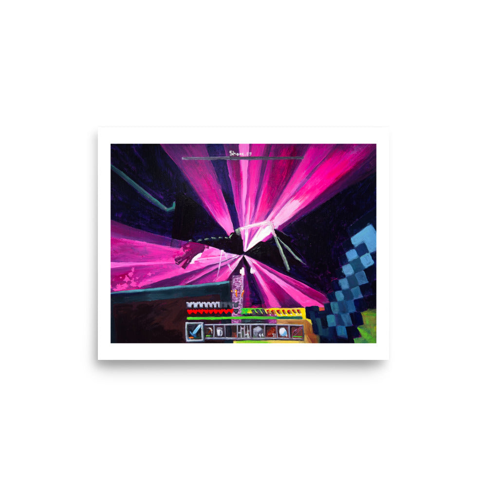 Ender Dragon Fight - Poster Print